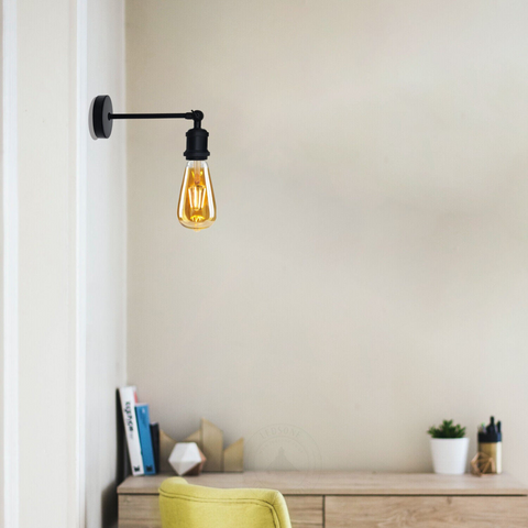 Industrial Wall Light E27 Vintage Metal Sconce with Adjustable Arm~5770