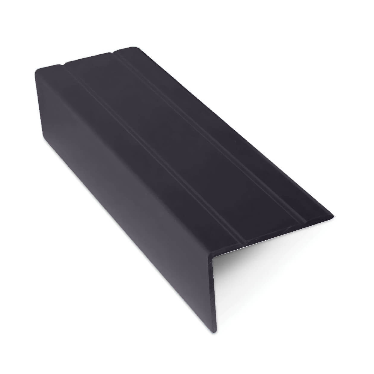 Aluminium 30mm x 20mm Stair Nosing Retro Fit Self Adhesive - NAS - Grooved
