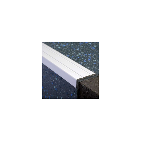 Aluminium 30mm x 20mm Stair Nosing Retro Fit Self Adhesive - NAS - Grooved