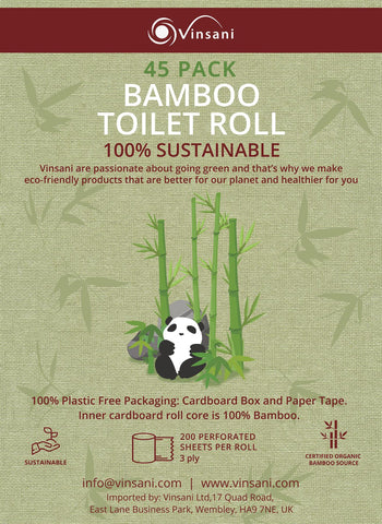 VINSANI BAMBOO TOILET ROLL 45