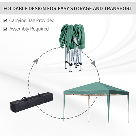 3x3m Garden Pop Up Gazebo Marquee Party Tent Wedding Canopy UV Protection