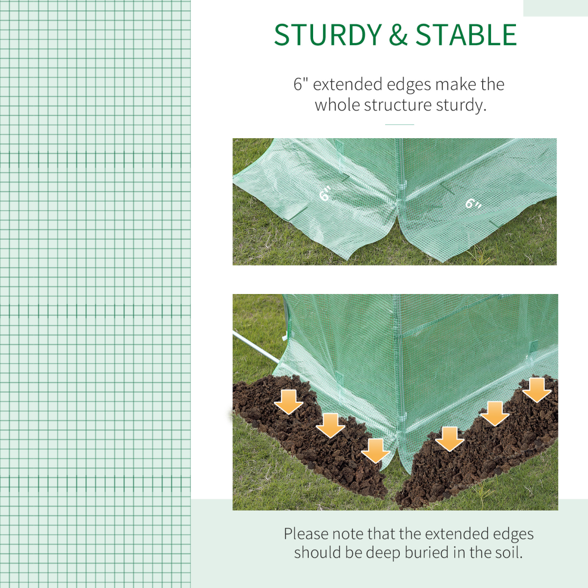 Greenhouse Replacement Cover Winter Garden PE Cover Walk-in Greenhouse