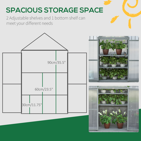 Garden Polycarbonate Cold Frame Greenhouse Grow House Flower Vegetable Plants