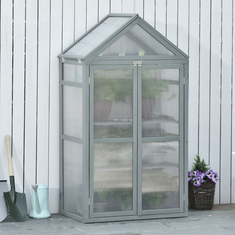 Garden Polycarbonate Cold Frame Greenhouse Grow House Flower Vegetable Plants
