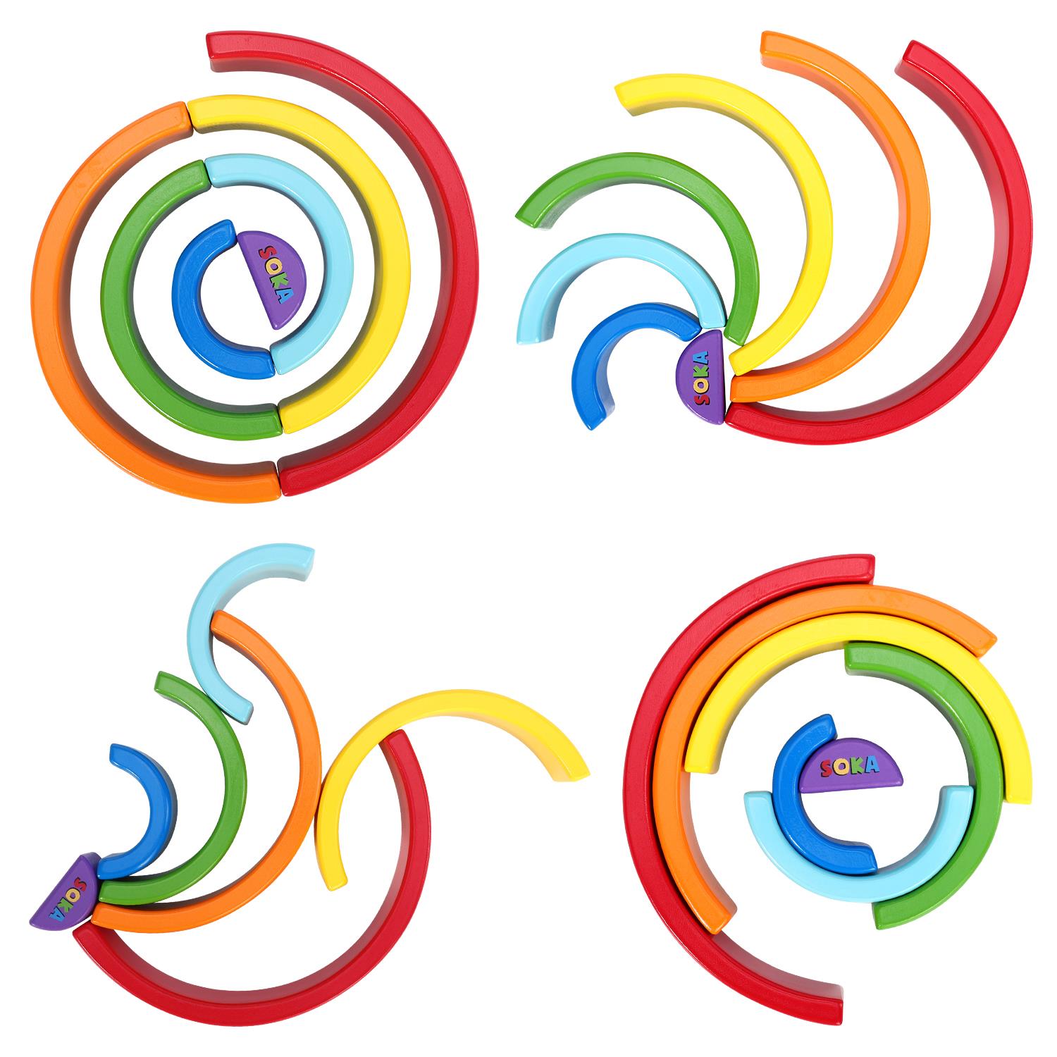 SOKA Rainbow Stacker 7pcs 0000277