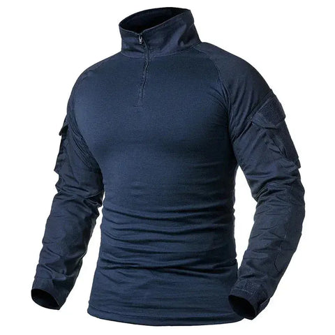 Men's Camouflage Tactical Long Sleeve Soldiers Army Combat T Shirt