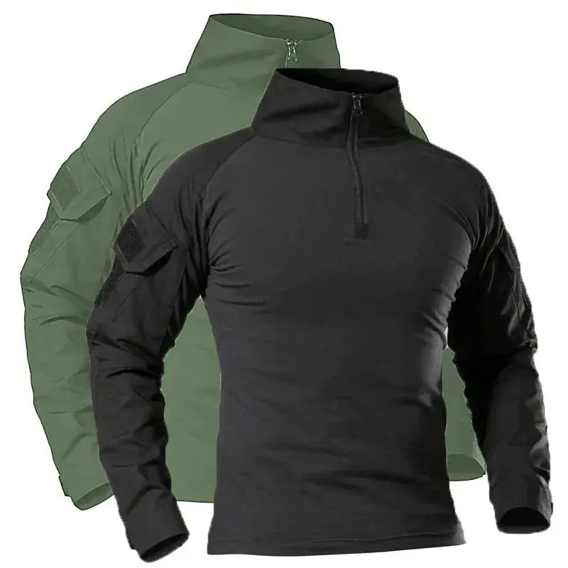 Men's Camouflage Tactical Long Sleeve Soldiers Army Combat T Shirt