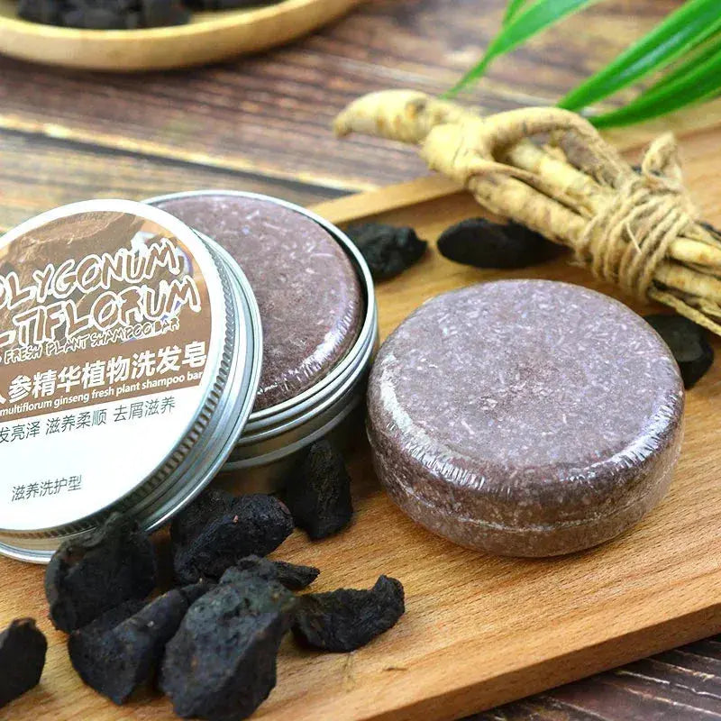 Polygonum Essence Solid Hair Darkening Soap for Men & Women