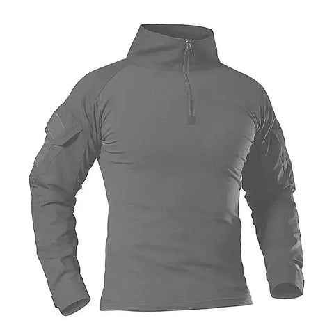 Men's Camouflage Tactical Long Sleeve Soldiers Army Combat T Shirt