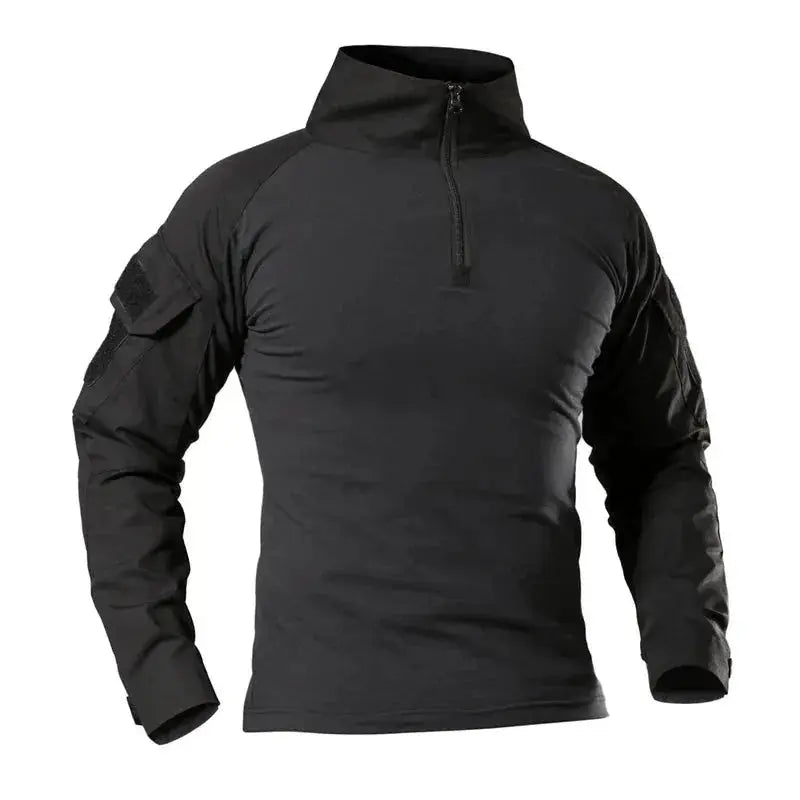 Men's Camouflage Tactical Long Sleeve Soldiers Army Combat T Shirt