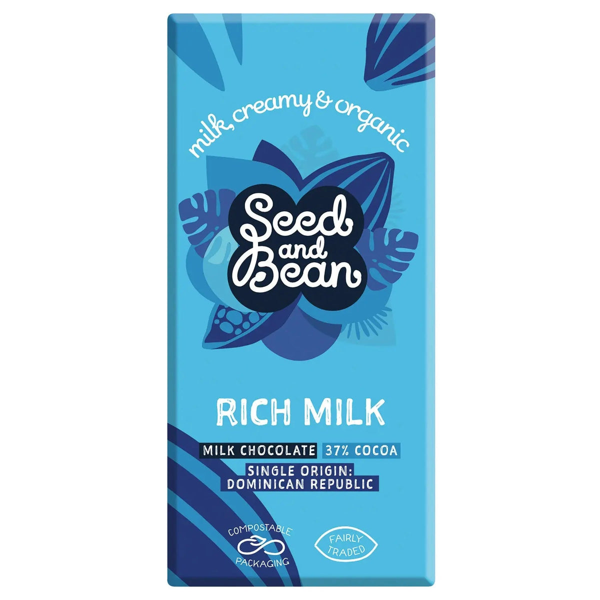 Organic & Fair Trade 37% milk chocolate bar