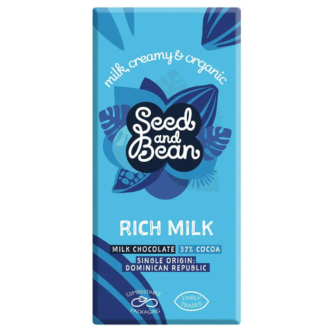 Organic & Fair Trade 37% milk chocolate bar