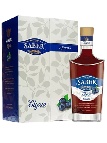 Saber Elyzia Blueberry (Afinata) Premium Liqueur in a gift box 700ml
