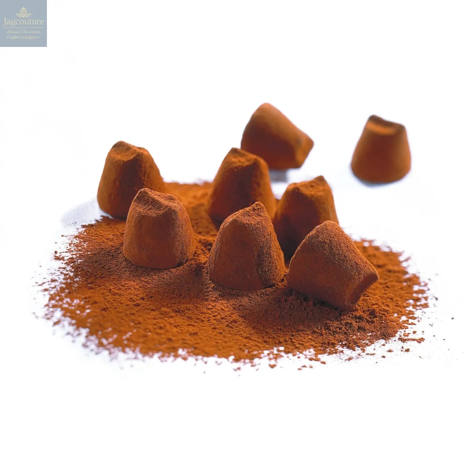 Salted butter caramel - cocoa dusted flavoured French truffles - Jag Couture Chocolates
