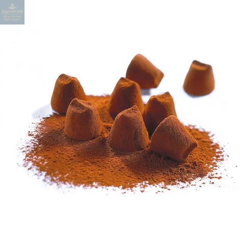 Salted butter caramel - cocoa dusted flavoured French truffles - Jag Couture Chocolates