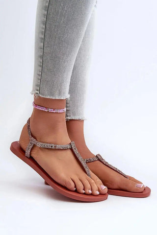Ipanema Women’s Sandals – Eco-Friendly Glitter Design with Buckle Closure