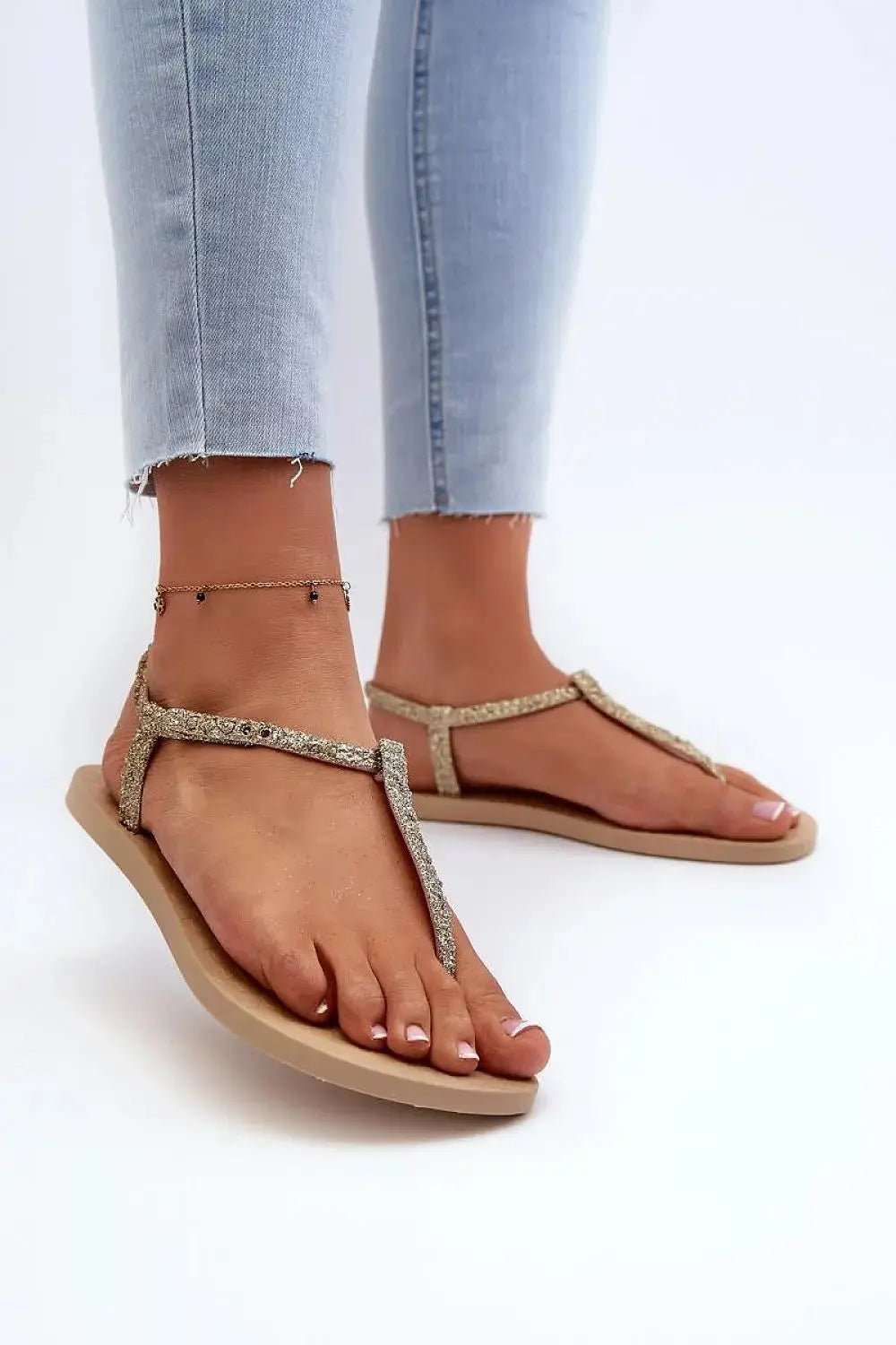 Ipanema Women’s Sandals – Eco-Friendly Glitter Design with Buckle Closure