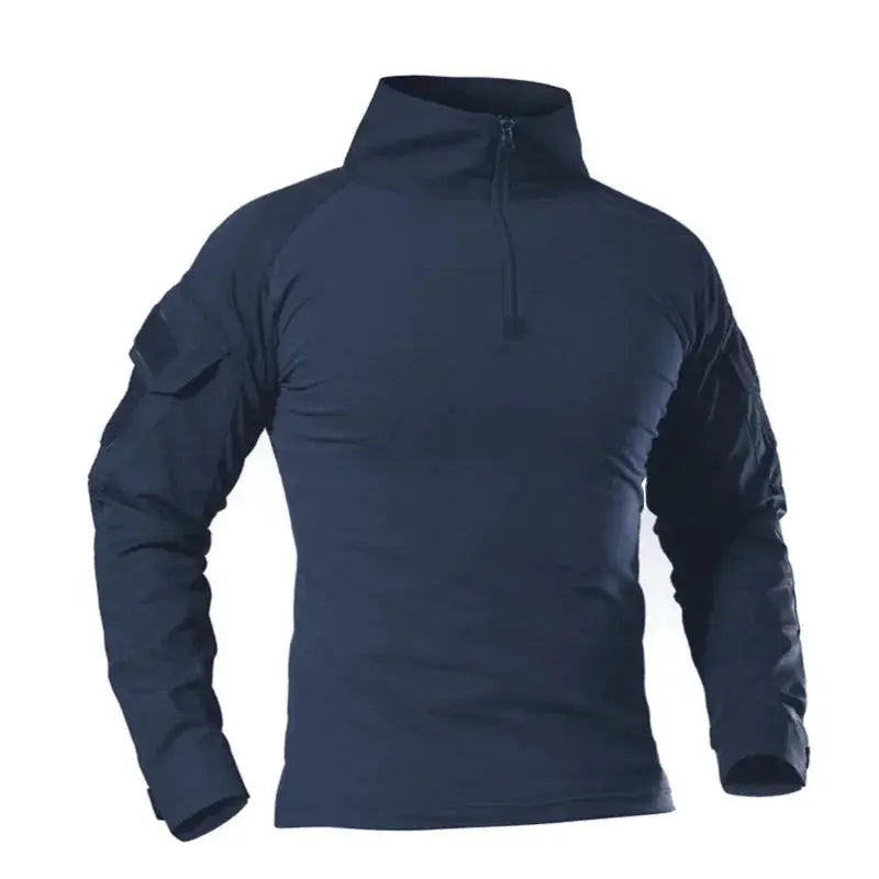 Men's Camouflage Tactical Long Sleeve Soldiers Army Combat T Shirt
