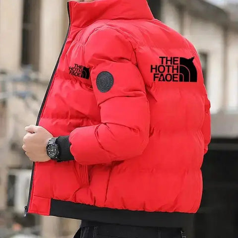 Men's Tiger Logo Padded Cotton Jacket - Short Thick Casual Parka, Winter Trend (S-5XL)