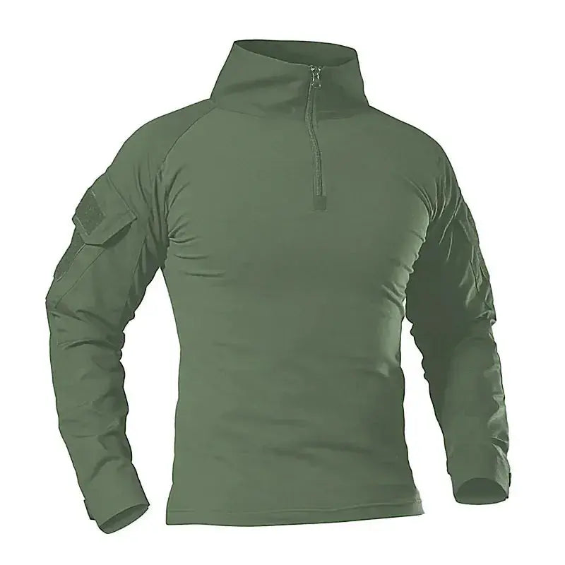 Men's Camouflage Tactical Long Sleeve Soldiers Army Combat T Shirt