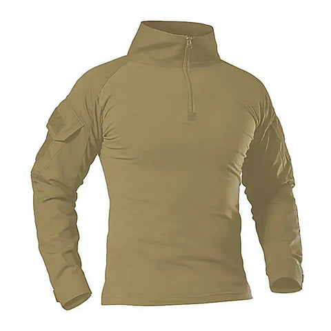 Men's Camouflage Tactical Long Sleeve Soldiers Army Combat T Shirt