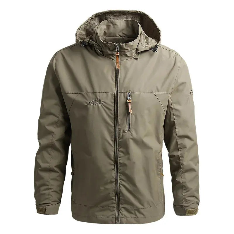 Waterproof Tactical Windbreaker Jacket – Lightweight Hooded Outdoor Gear (S-5XL)