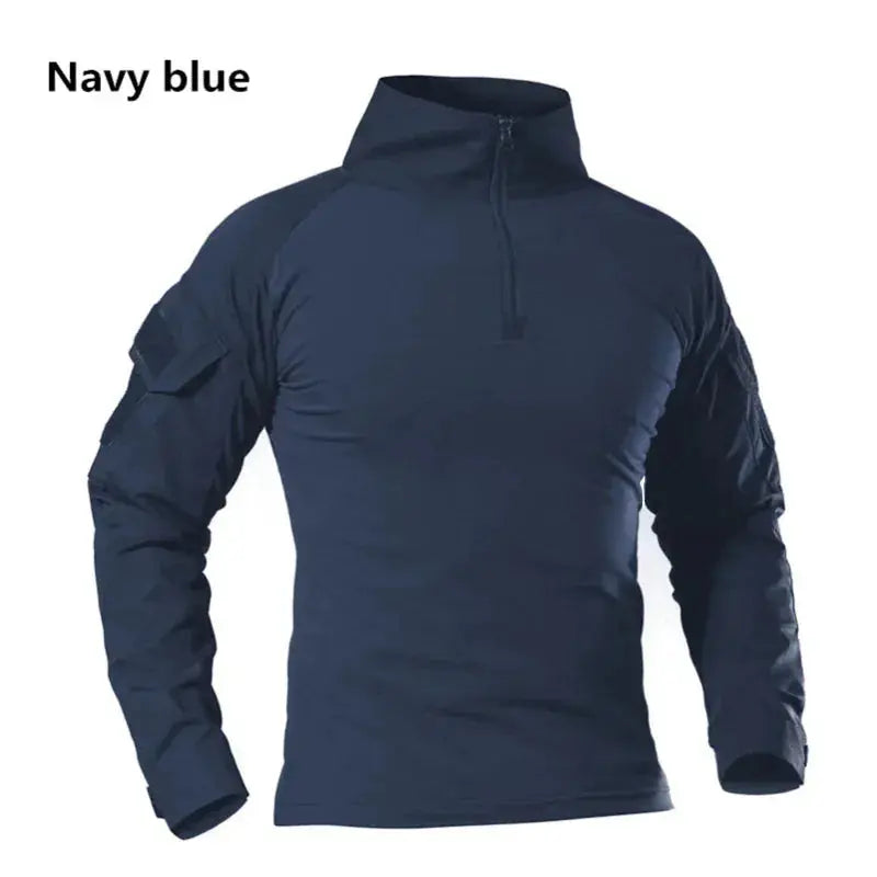 Men's Camouflage Tactical Long Sleeve Soldiers Army Combat T Shirt