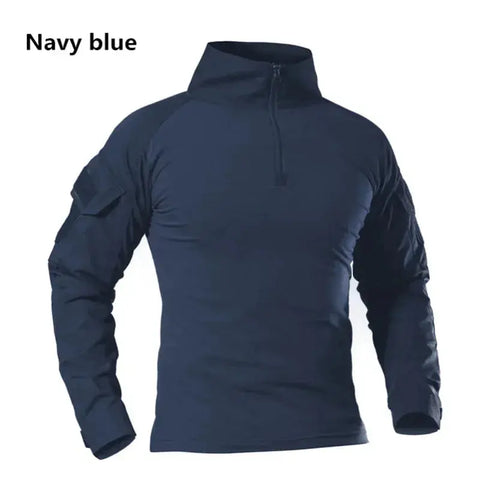 Men's Camouflage Tactical Long Sleeve Soldiers Army Combat T Shirt