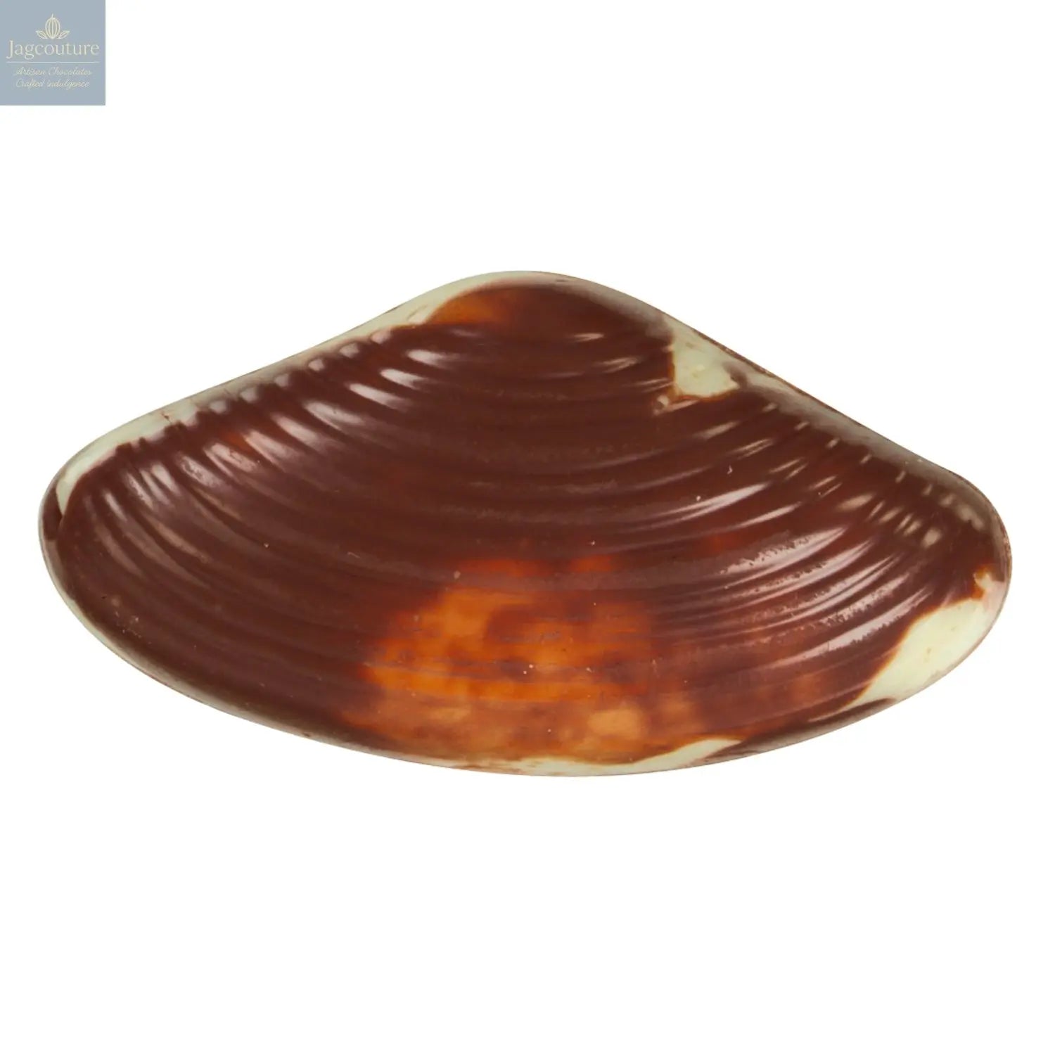 Seashells - Praline filled marbled seashells 12.5g - 14 trays - Jag Couture Chocolates