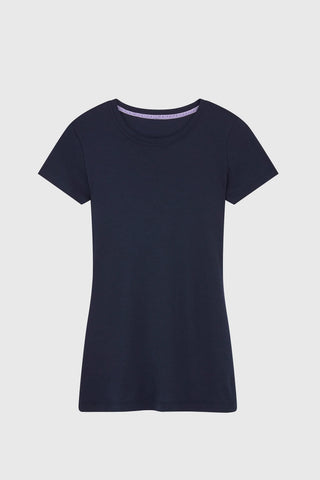 Short Sleeve Crew Neck Cotton Modal Blend T-shirt