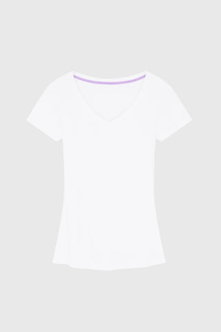 V Neck Cotton Modal Blend T-shirt