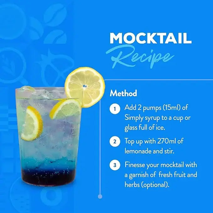 Simply blue curacao syrup