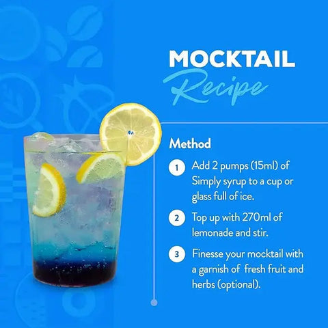 Simply blue curacao syrup