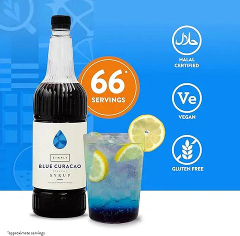 Simply blue curacao syrup