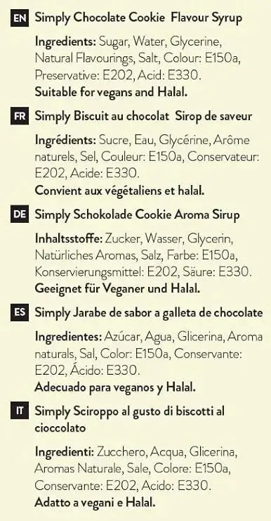 Simply Chocolate Cookie Syrup