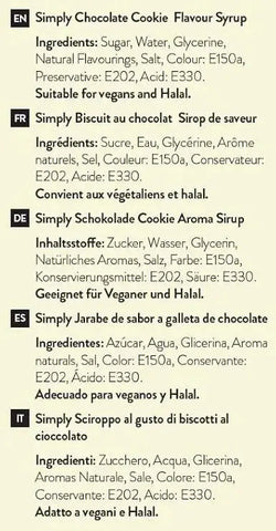 Simply Chocolate Cookie Syrup