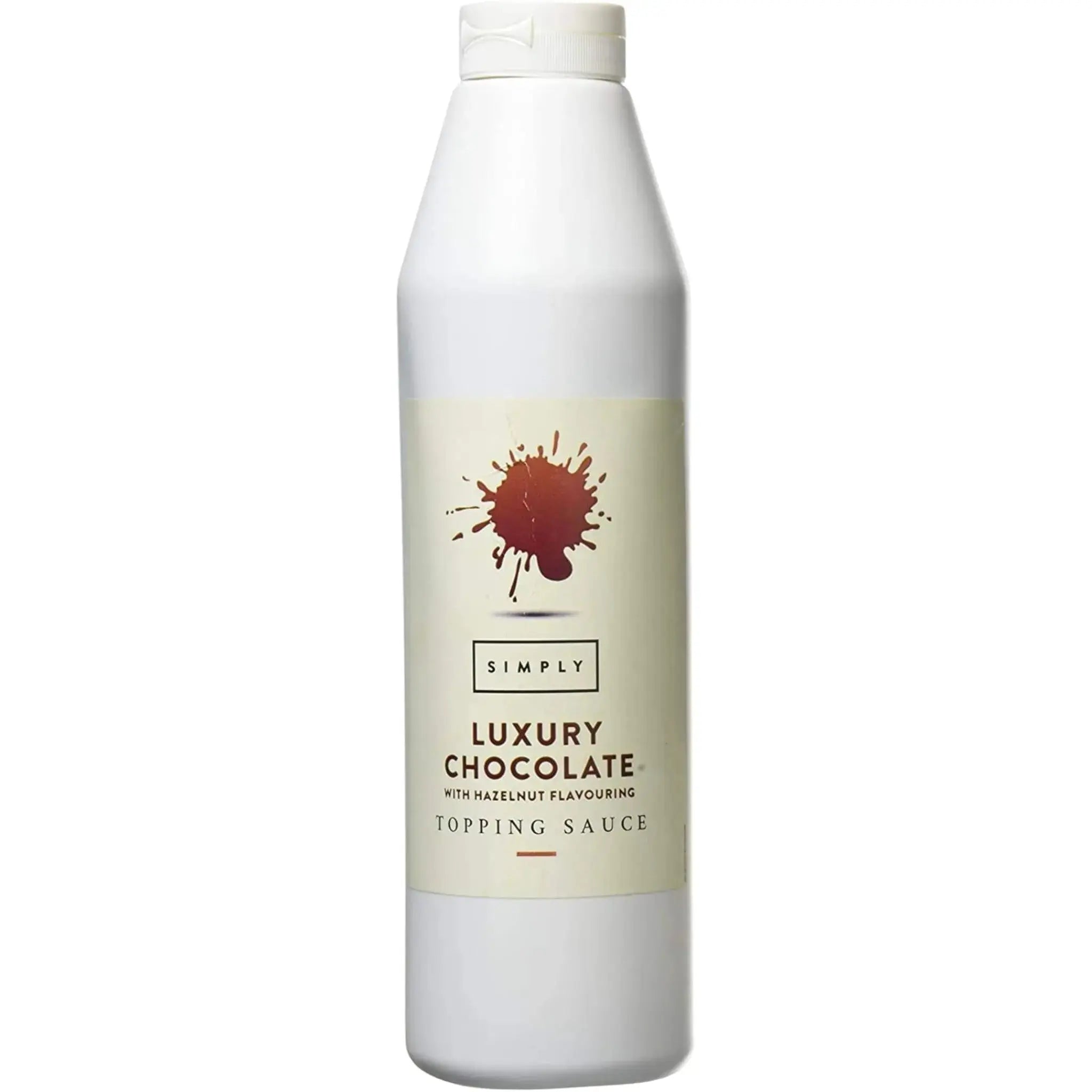 Simply Luxury Chocolate Topping Sauce with Hazelnut Flavouring