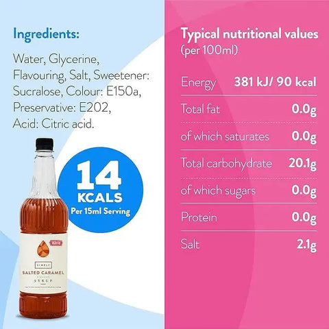 Simply Sugar Free Salted Caramel Syrup