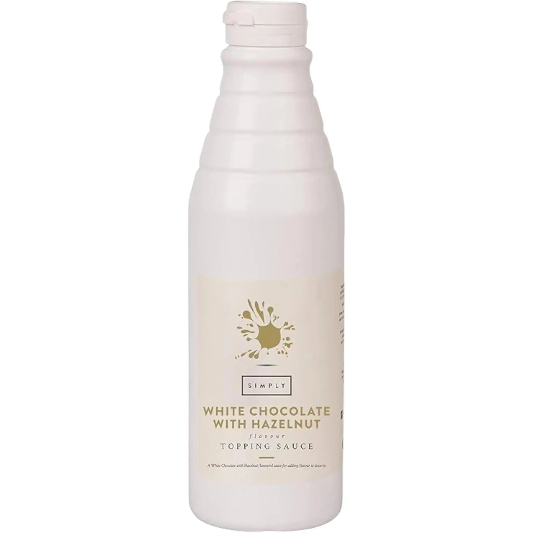 Simply White Chocolate with Hazelnut Topping Sauce