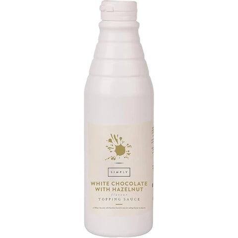 Simply White Chocolate with Hazelnut Topping Sauce