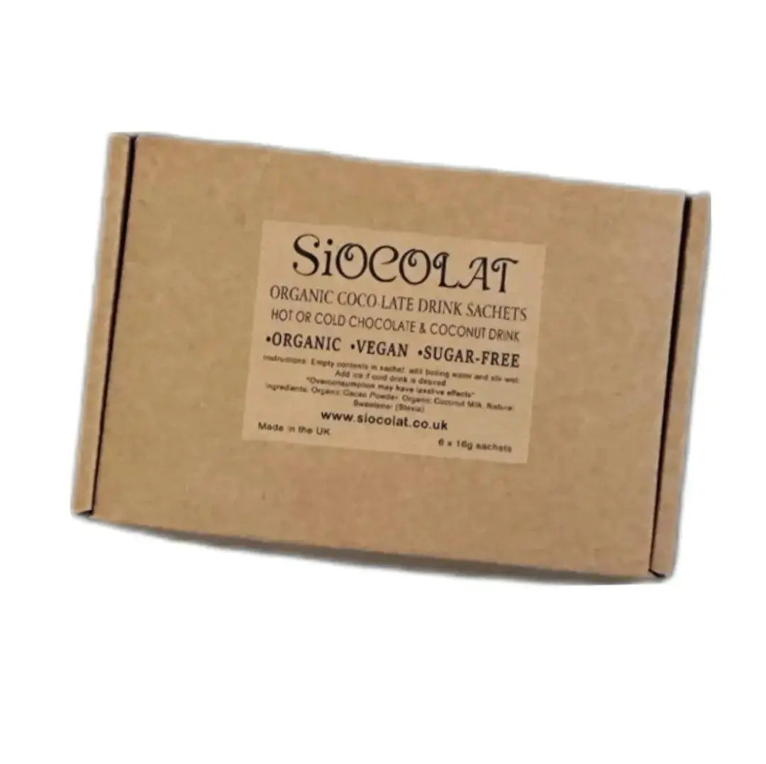 Siocolat Organic Vegan Sugar Free Low Calorie Chocolate Drink Hot or Cold