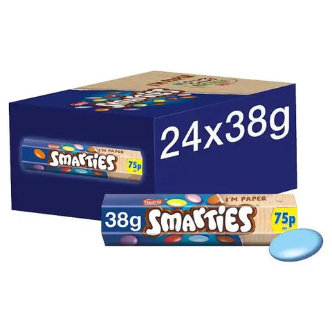 Smarties Milk Chocolate Tube 38g PMP 75p (Case of 24)