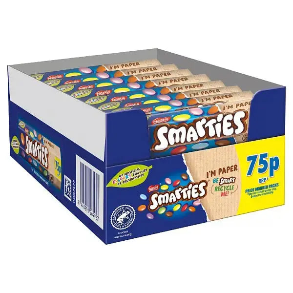 Smarties Milk Chocolate Tube 38g PMP 75p (Case of 24)