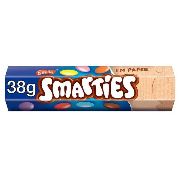 Smarties Milk Chocolate Tube 38g (Case of 24)