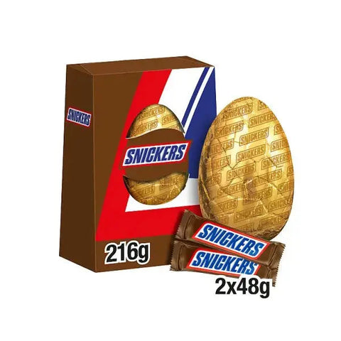 Snickers Chocolate & Peanut Extra Large Easter Egg 216g (Case of 6)