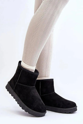 Step in style Women's snow boots made of eco-suede
