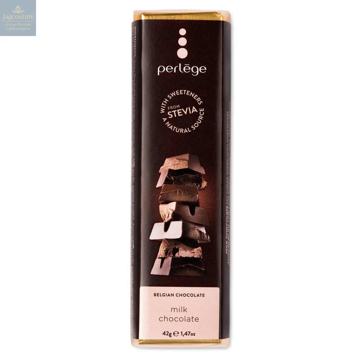 Solid milk chocolate bar