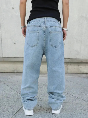 Men's Baggy Oversized Jeans – Y2K Wide-Leg Streetwear Denim