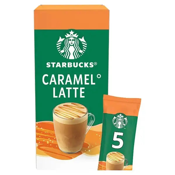 Starbucks Caramel Latte Instant Coffee Sachets 5 x 23g (Case of 6)