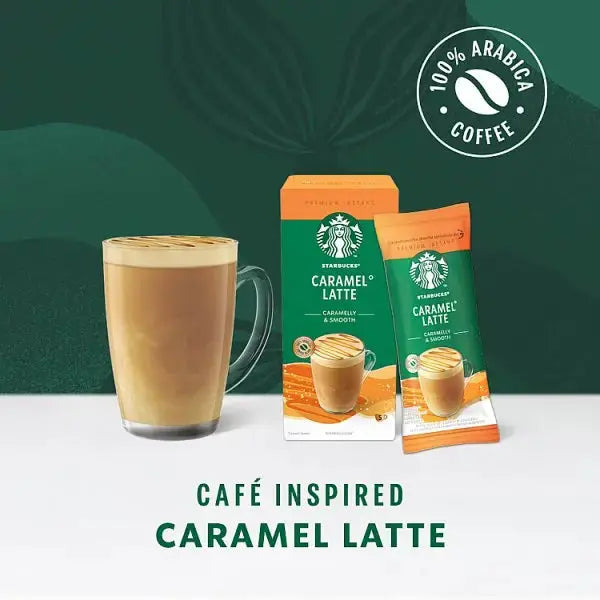 Starbucks Caramel Latte Instant Coffee Sachets 5 x 23g (Case of 6)